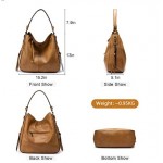 Handbags for Women Large Designer Ladies Hobo bag Bucket Purse Faux Leather
